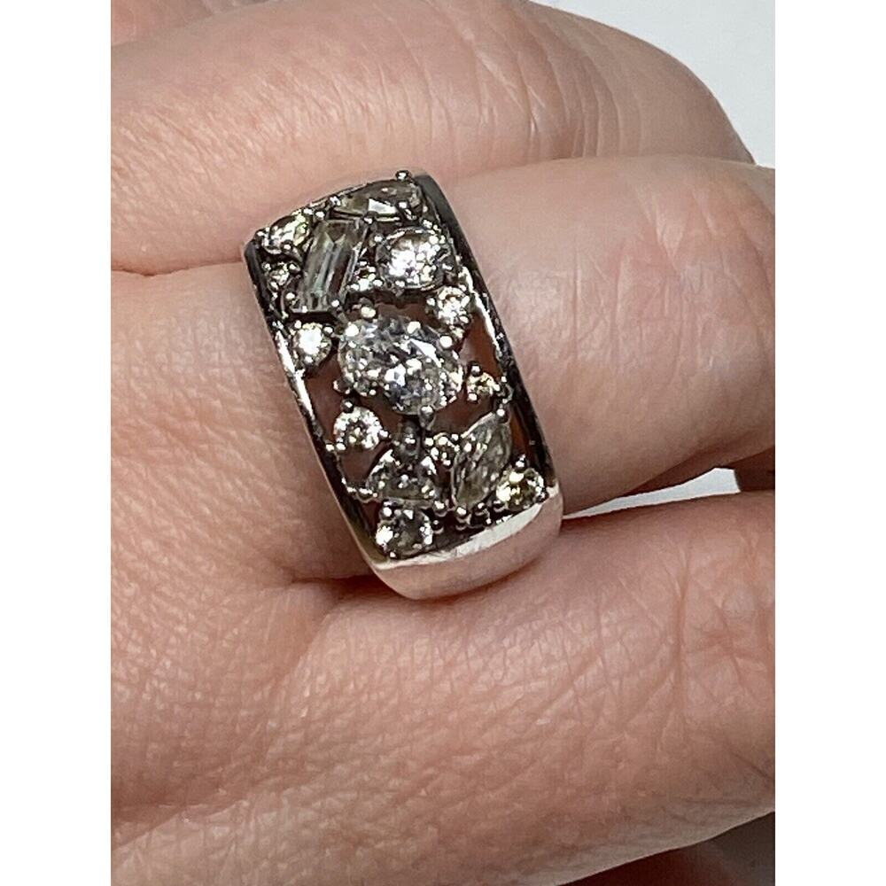 925 Thailand CZ Sterling Silver Ring Size 9 7.39g - Picture 2 of 12